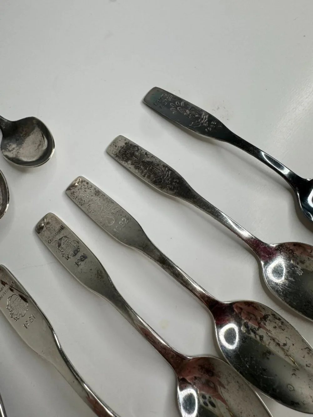 International Vintage Collectible Commemorative Silver Plated Holiday Spoons Min